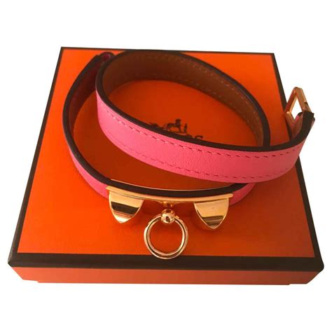 hermes bracelet femme cuir rose|bracelet Hermes argent femme prix.